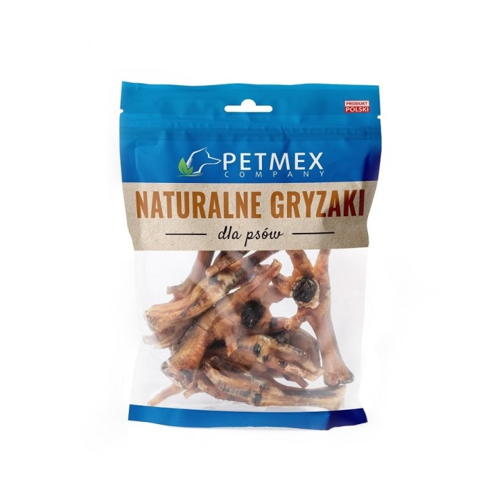 PETMEX Hühnerpfote 100g natürlicher Kauartikel für Hunde
