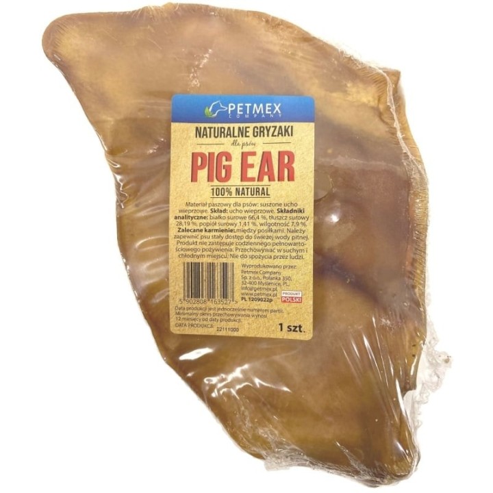 PETMEX Schweineohr 1pc natürlich Hund kauen