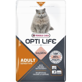 VERSELE-LAGA Opti Life Cat Adult Sensitive Salmon 1 kg für empfindliche erwachsene Katzen
