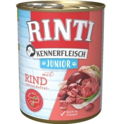 RINTI Kennerfleish Junior Beef 800 g mit Rindfleisch für Welpen