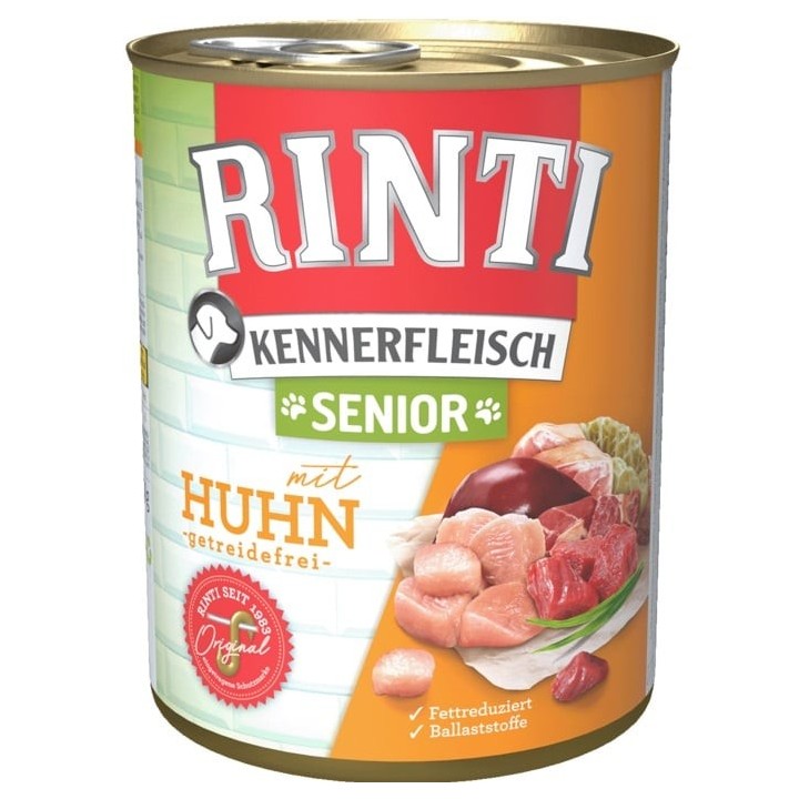 RINTI Kennerfleish Senior Chicken 800 g mit Huhn für ältere Hunde