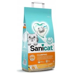 SANICAT Clumping Vainille-Mandarine 8L Bentonit-Katzenstreu