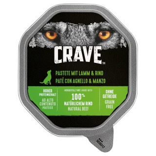 Crave Adult Pastete - Sparpaket: 7 x 150 g Lamm & Rind