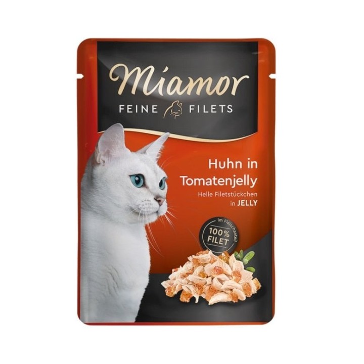 MIAMOR Feline Filets Huhn mit Tomate in Gelee 24x100 g