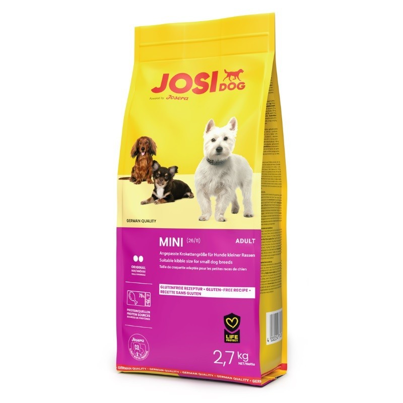 JOSERA JosiDog Mini 2,7kg für erwachsene Hunde kleiner Rassen