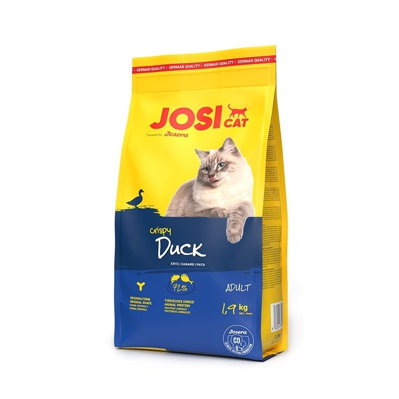 JOSERA JosiCat Crispy Duck 1,9kg mit Ente für erwachsene Katzen
