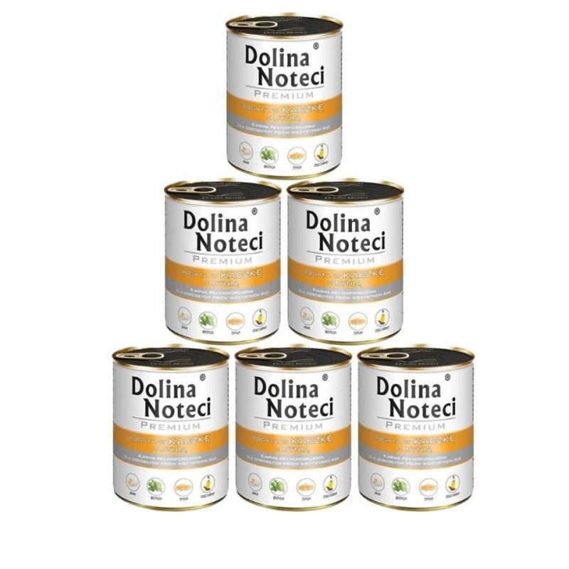 DOLINA NOTECI Premium reich an Ente mit Kürbis 6x800 g