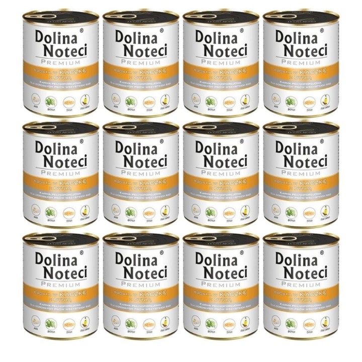 DOLINA NOTECI Premium reich an Ente mit Kürbis 12x800 g