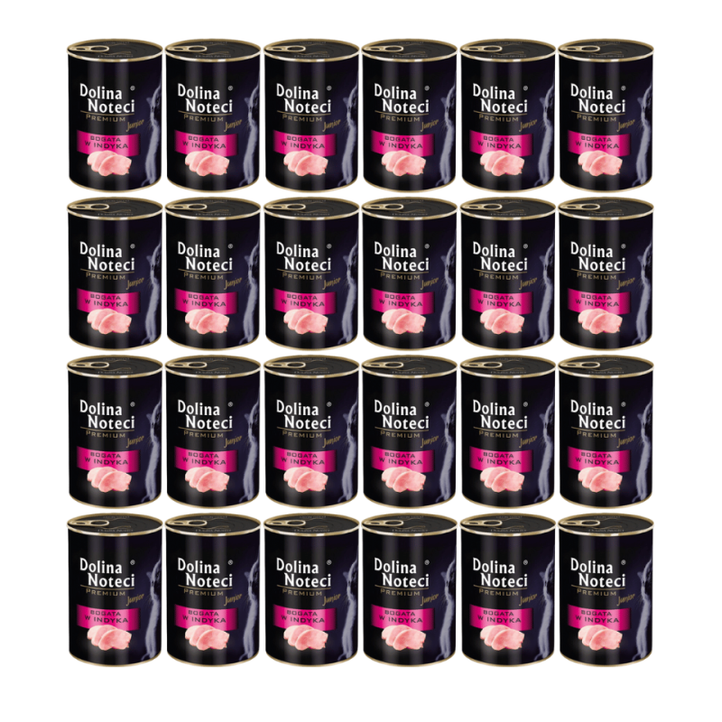 DOLINA NOTECI Premium Junior Truthahn-reiches Kätzchenfutter 24 x 400 g