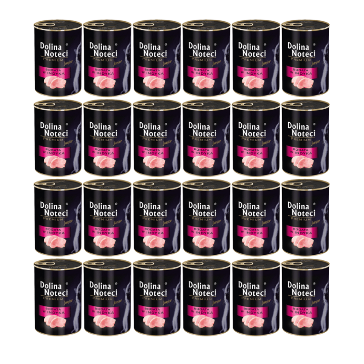 DOLINA NOTECI Premium Junior Truthahn-reiches Kätzchenfutter 24 x 400 g