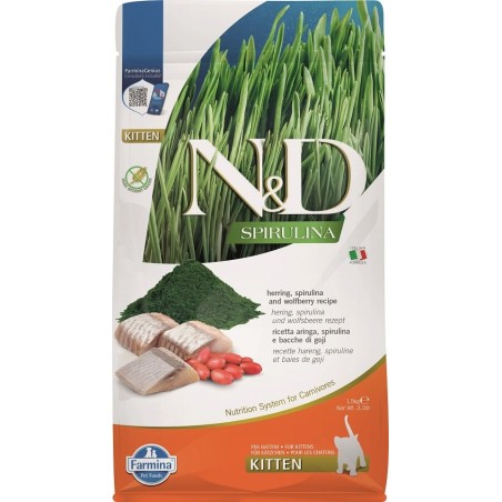 FARMINA N&amp,D Spirulina Kitten Herring &amp, Wolfberry 1,5 kg