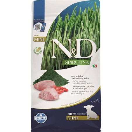 FARMINA N&amp,D Spirulina Puppy Mini Lamb &amp, Wolfberry 2 kg