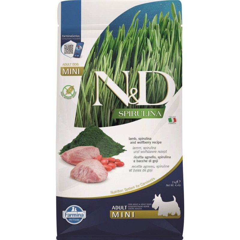 FARMINA N&amp,D Spirulina Adult Mini Lamb &amp, Wolfberry 2 kg