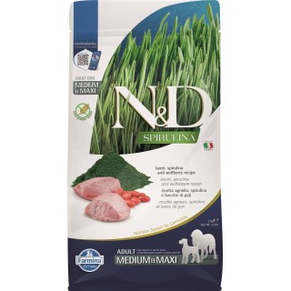 FARMINA N&amp,D Spirulina Adult Medium&amp,Maxi Lamb &amp, Wolfberry 2 kg