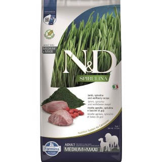 FARMINA N&amp,D Spirulina Adult Medium&amp,Maxi Lamb &amp, Wolfberry 7 kg