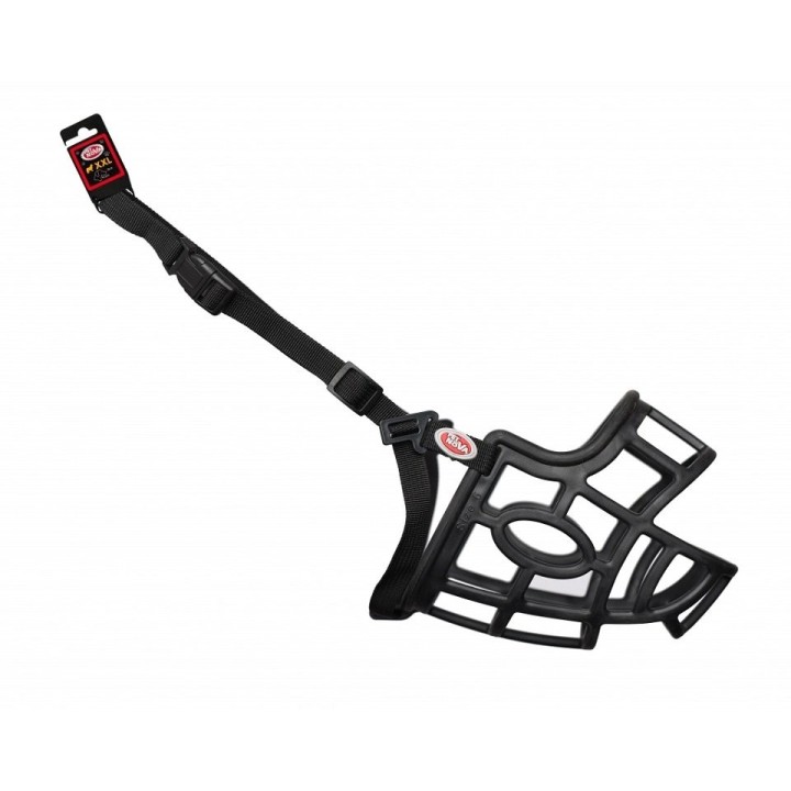 PET NOVA Flexibler Kunststoffmaulkorb XXL Maulkorb 44,5cm Gurt 62-87cm