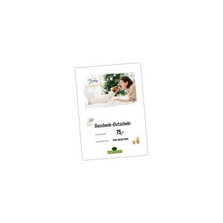 Geschenk-Gutschein zum Ausdrucken, Frohe Weihnachten