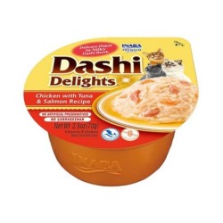 INABA Cat Dashi Delights Huhn, Thunfisch und Lachs 70 g