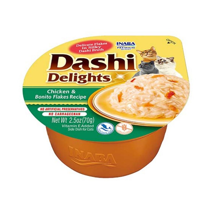 INABA Cat Dashi Delights Hühnerfleisch und Thunfisch (Skipjack) 70 g