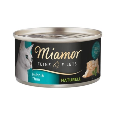 MIAMOR Feine Filets Naturell Chicken&amp,Tuna 80g