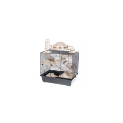 INTERZOO Rocky + Terrace Hamsterkäfig 42 cm beige