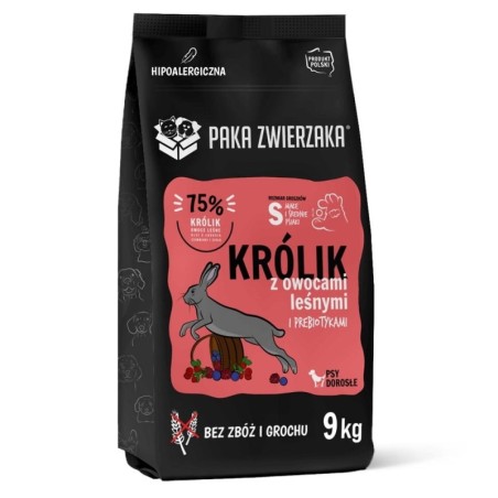 PAKA ZWIERZAKA Seventh Heaven Trockenfutter mit Kaninchen und Waldfrüchten S 9kg