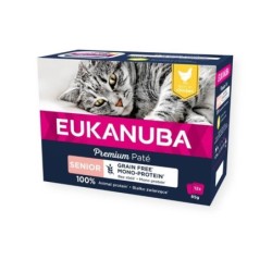 EUKANUBA Grain Free Senior Monoproteinowy Senior Katzenpastete Huhn 12 x 85 g