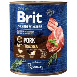BRIT Premium by Nature 800 g Schweinefleisch und Speiseröhre natürliches Hundefutter