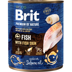 BRIT Premium by Nature Fish&amp,Fish Skin 800 g Fisch und Fischhaut natürliches Hundefutter