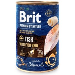 BRIT Premium by Nature Fish&amp,Fish Skin 400 g Fisch und Fischhaut natürliches Hundefutter