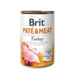 BRIT Pate&amp,Meat turkey 400 g Truthahnpastete für Hunde