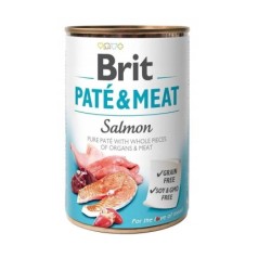 BRIT Pate&amp,Meat salmon 400 g Lachspastete für Hunde