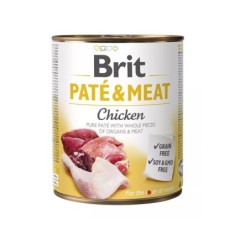 BRIT Pate&amp,Meat chicken 800 g Hühnerpastete für Hunde