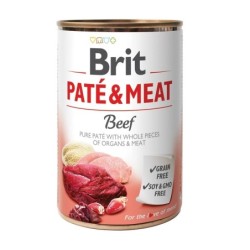 BRIT Pate&amp,Meat beef 400 g Rinderpastete für Hunde