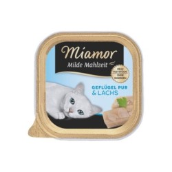 MIAMOR Milde Mahlzeit Poultry Pure&amp,Salmon 100g