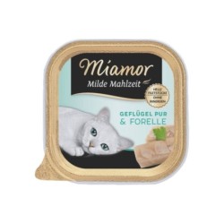 MIAMOR Milde Mahlzeit Poultry Pure&amp,Trout 100g