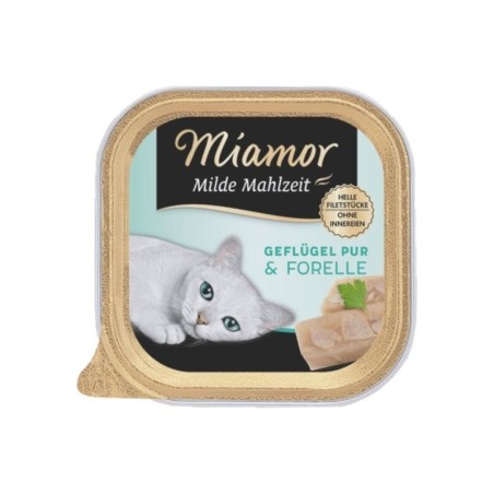 MIAMOR Milde Mahlzeit Poultry Pure&amp,Trout 100g