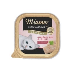 MIAMOR Milde Mahlzeit Senior Poultry Pure&amp,Beef 100g