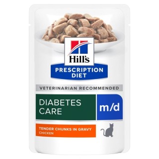 HILL'S PRESCRIPTION DIET Feline m/d diabetes + weight management mit Huhn 12x85 g