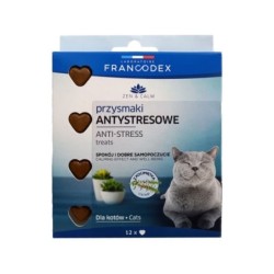 FRANCODEX Anti-Stress-Leckerli mit Katzenminze für Katzen 12 Stück.