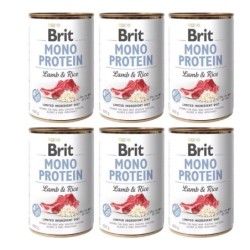 BRIT Mono Protein Lamb &amp, Rice 6x400 g Lamm und Reis