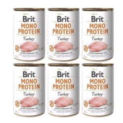 BRIT Mono Protein Turkey 6x400 g Monoprotein-Putenfutter