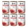 BRIT Pate&amp,Meat beef 6 x 400 g Rinderpastete für Hunde
