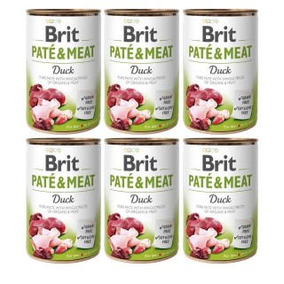 BRIT Pate&amp,Meat duck 6 x 400 g Entenpastete für Hunde