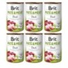 BRIT Pate&amp,Meat duck 6 x 400 g Entenpastete für Hunde