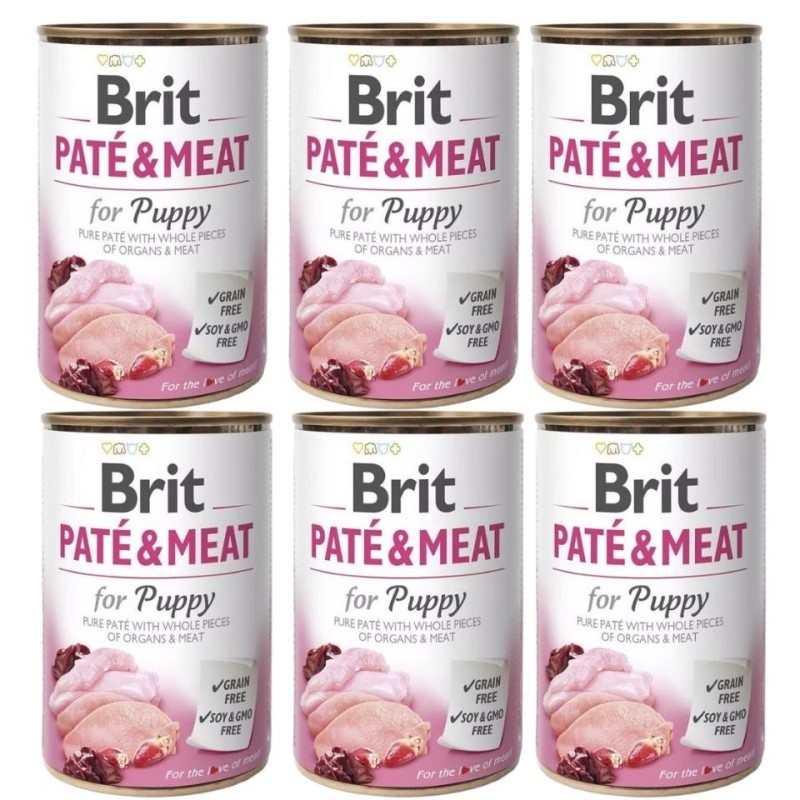 BRIT Pate&amp,Meat puppy 6 x 400 g Welpenpastete