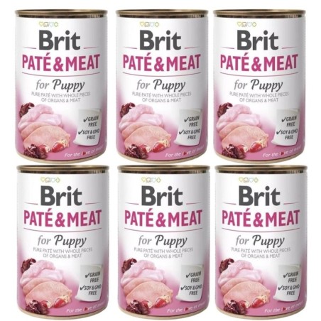 BRIT Pate&amp,Meat puppy 6 x 400 g Welpenpastete