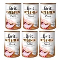 BRIT Pate&amp,Meat rabbit 6 x 400 g Kaninchenpastete für Hunde