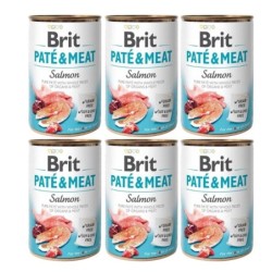 BRIT Pate&amp,Meat salmon 6x400 g
