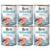 BRIT Pate&amp,Meat salmon 6x800 g Lachspasteten für Hunde